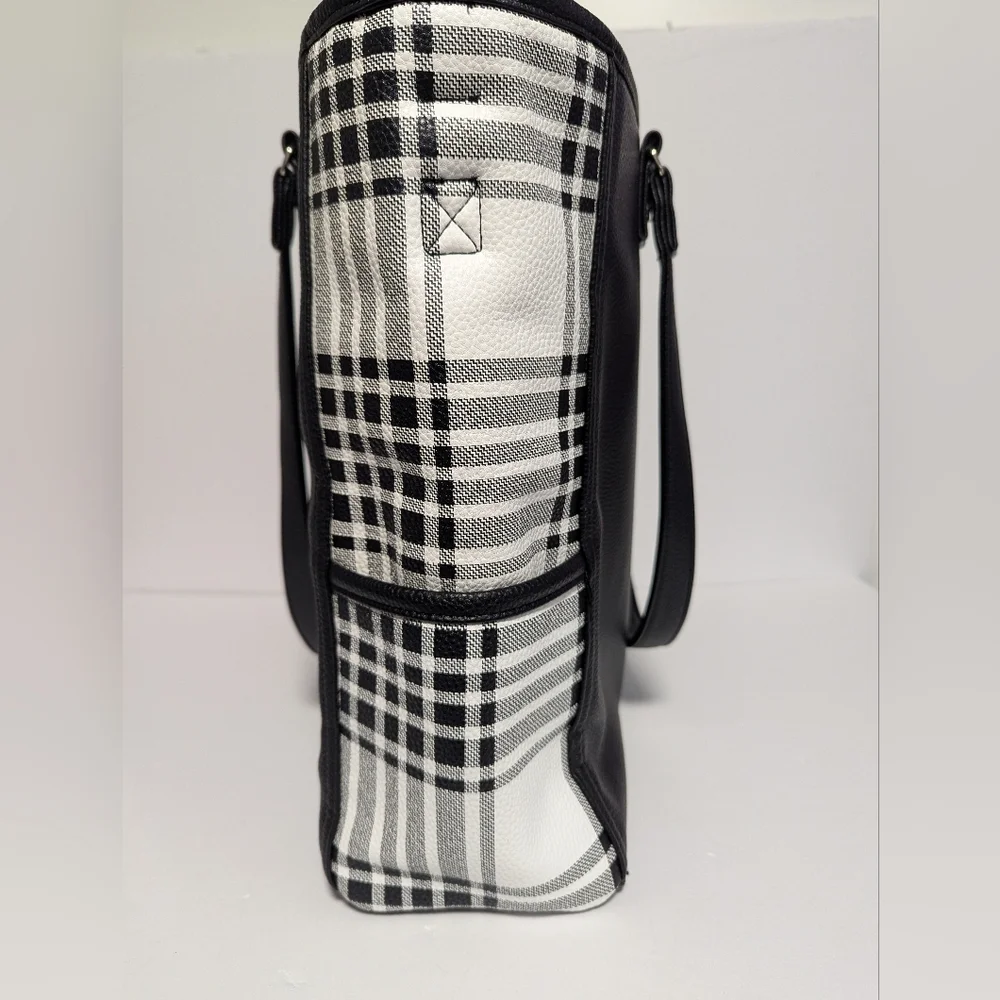 Thirty-One Buffalo Check Tote Bag To - Picture 4 of 10